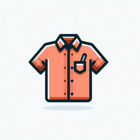Shirt Icon. Vector Illustration. Isolated on White Background.のイラスト素材