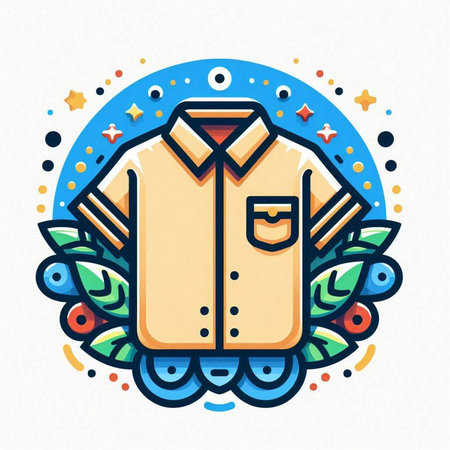 Shirt, shirt icon. Vector illustration, isolated on white background.のイラスト素材