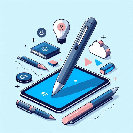 Flat design modern vector illustration concept of creative thinking and inspiration.のイラスト素材