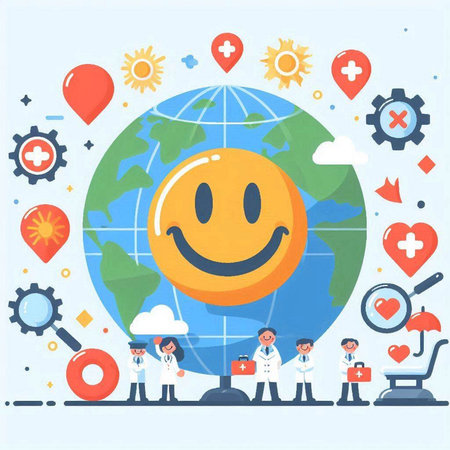 World Health Day. Vector illustration. World Health Day. World Health Day.のイラスト素材