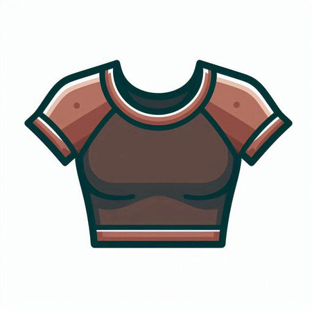 T-shirt icon. Cartoon illustration of t-shirt vector icon for webのイラスト素材