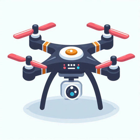 Cute little yellow bird. Vector illustration in a flat style.のイラスト素材