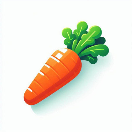 Carrot icon isolated on white background. Vector illustration. Eps 10.のイラスト素材
