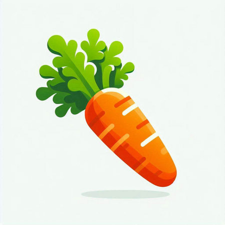Carrot isolated on white background. Vector illustration. Eps 10.のイラスト素材