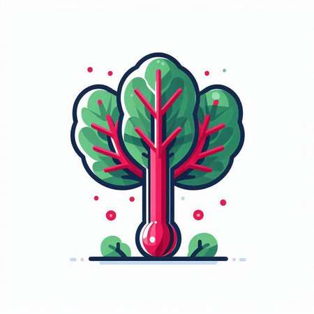 Beetroot vector illustration. Isolated on a white background.のイラスト素材