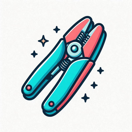 Pruning shears icon isolated on white background. Vector illustration.のイラスト素材