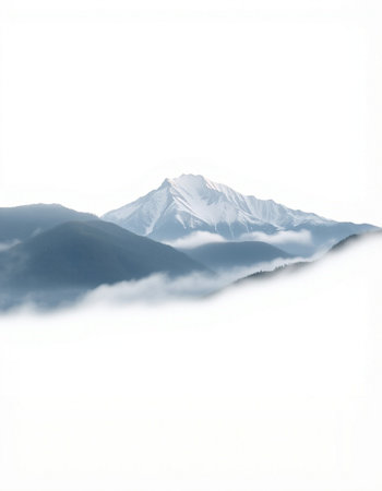 Morning mist in the mountains.