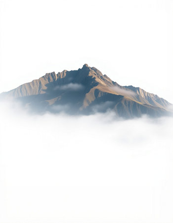 mountains in the clouds, photo as a background, digital image