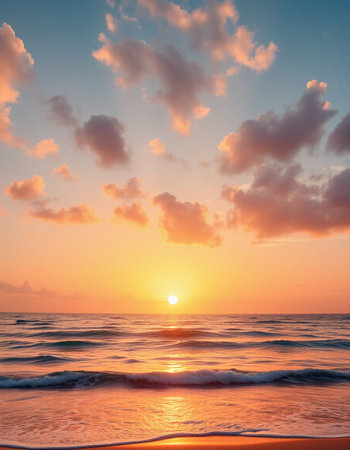 Beautiful sunset over the sea in the tropics. Toned.