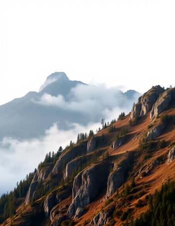 Beautiful mountain landscape in the Carpathian Mountains, Ukraine.