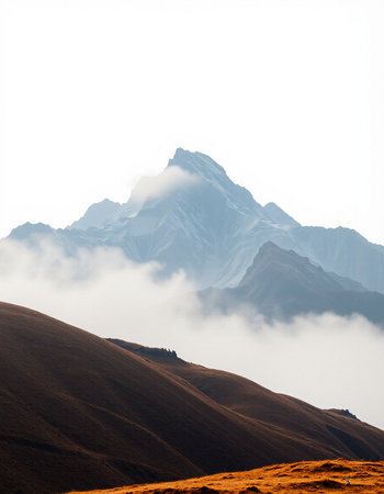 Mountain landscape in Cordillera Huayhuash, Peru, South America