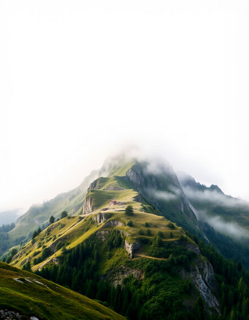 Mountain landscape in the Dolomites, Belluno, Veneto, Italy