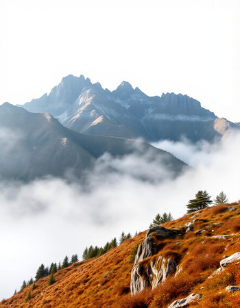 Mountain landscape in Himalaya, Annapurna Circuit Trek, Nepal