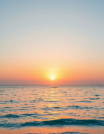 Beautiful sunset over the sea. Nature background. Sunset over the sea.