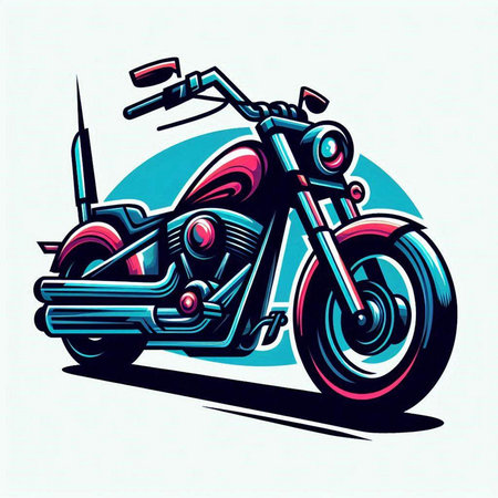 Motorcycle vector illustration. Motorcycle vector illustration. Motorcycle vector illustrationのイラスト素材