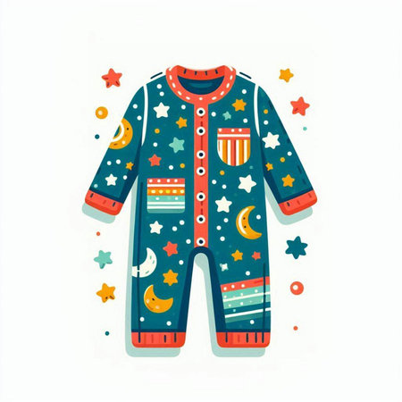 Children's pajama. Isolated on a white background.のイラスト素材