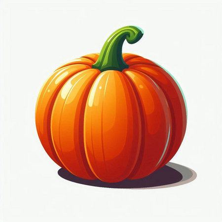 Pumpkin vector illustration isolated on white background. Vector illustration.のイラスト素材