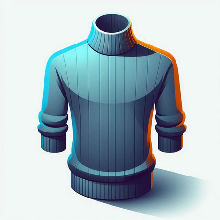 Men's sweater in the form of a mannequin. Vector illustration.のイラスト素材