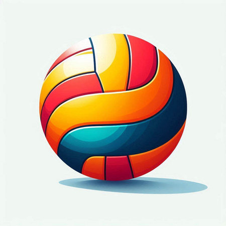Volleyball ball icon. Vector illustration. Eps 10 file.のイラスト素材