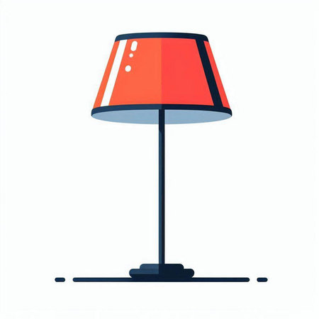 Table lamp icon. Flat illustration of table lamp vector icon for web designのイラスト素材