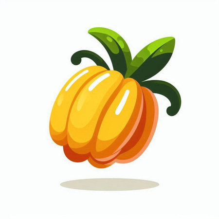 Pumpkin isolated on a white background. Vector illustration. Eps 10.のイラスト素材
