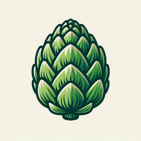 Artichoke. Hand drawn vector illustration in doodle styleのイラスト素材