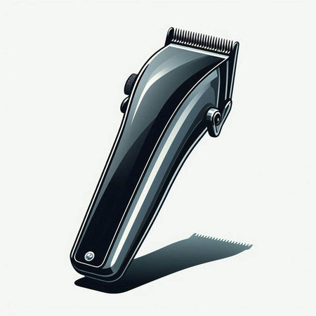 Hair clipper isolated on the white background. Vector illustration.のイラスト素材
