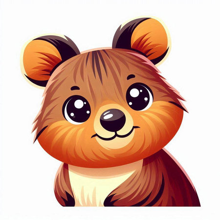 Cute cartoon hamster. Vector illustration isolated on white background.のイラスト素材