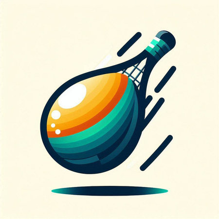 abstract bowling ball on a light background. Vector illustration of bowling ballのイラスト素材