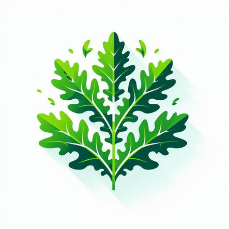 Green leaf icon. Vector illustration. Flat design style eps 10のイラスト素材