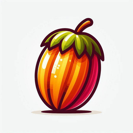 Coconut icon. Vector illustration of a sweet tropical fruit.のイラスト素材