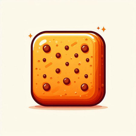 Cheese slice icon isolated on white background. Vector cartoon illustration.のイラスト素材