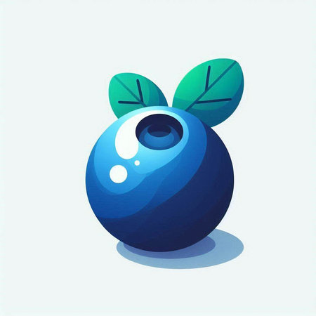 Blueberry icon. Vector illustration. Blueberry icon. Blueberry iconのイラスト素材