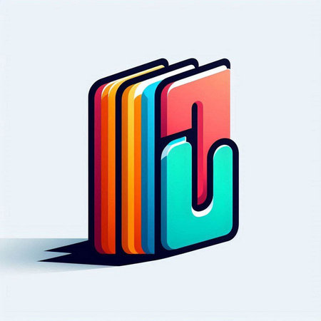 Abstract 3d colorful 3d letter M logotype, vector illustration.のイラスト素材