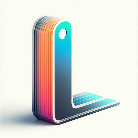 Colorful smartphone icon isolated on white background. 3D illustration.のイラスト素材