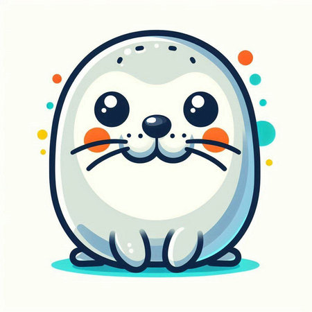 Cute cartoon penguin on a white background. Vector illustration.のイラスト素材