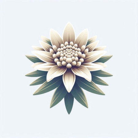 Beautiful flower on a white background. EPS 10 vector file includedのイラスト素材
