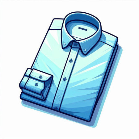 Shirt with a briefcase. Vector illustration on white background.のイラスト素材
