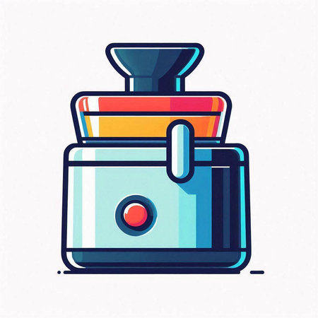 Illustration of a juicer. Vector illustration of a juicer.のイラスト素材