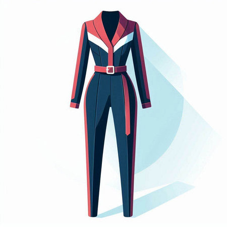 Fashionable women's clothing on a white background. Vector illustration.のイラスト素材