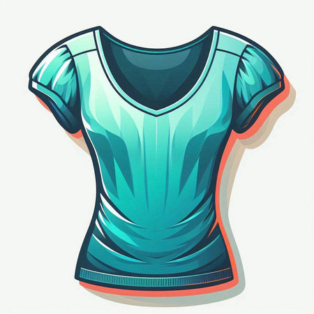T-shirt vector illustration isolated on white background. Sport wear.のイラスト素材