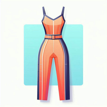 Fashionable clothes. Vector illustration of a woman's dress.のイラスト素材