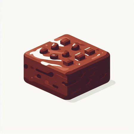 Chocolate bar isolated on white background. Vector illustration in cartoon style.