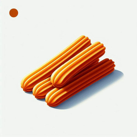 sausage isolated on a white background. 3d illustration.