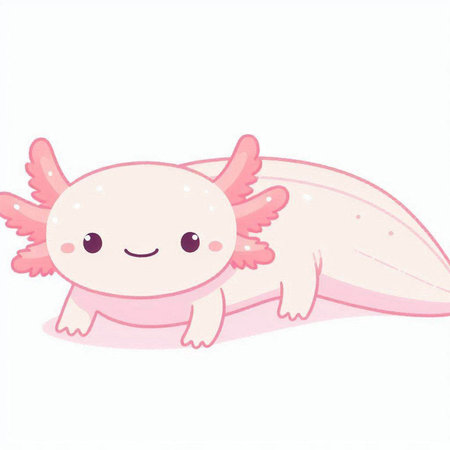 Cute cartoon pink dragon. Vector illustration isolated on white background.の写真素材