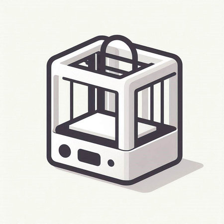 Cage isometric 3d icon. Vector illustration of a cage.