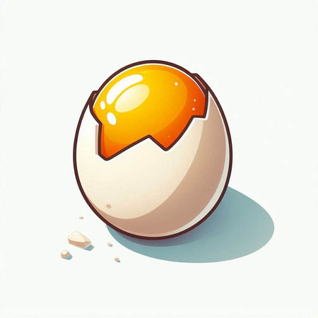 Eggs on a white background. Vector illustration. Eps 10