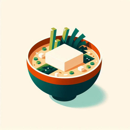 Sushi japanese food in a bowl. Vector illustration.の写真素材