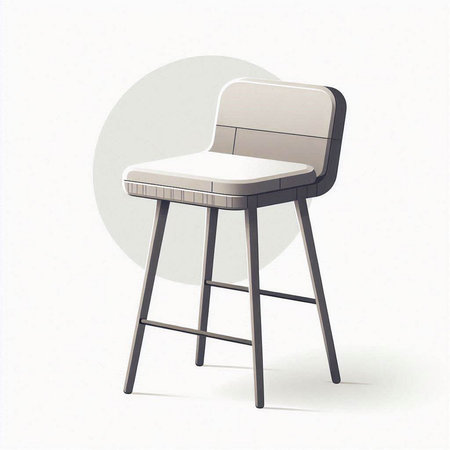 chair isolated on a white background. 3d rendering, 3d illustration