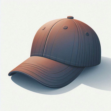 Baseball cap on a white background. 3d render illustration.